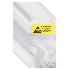 100 Pcs Anti Static Bags Shielding Bag 2.4" x 4.5" Open Top ESD Bags, Silver