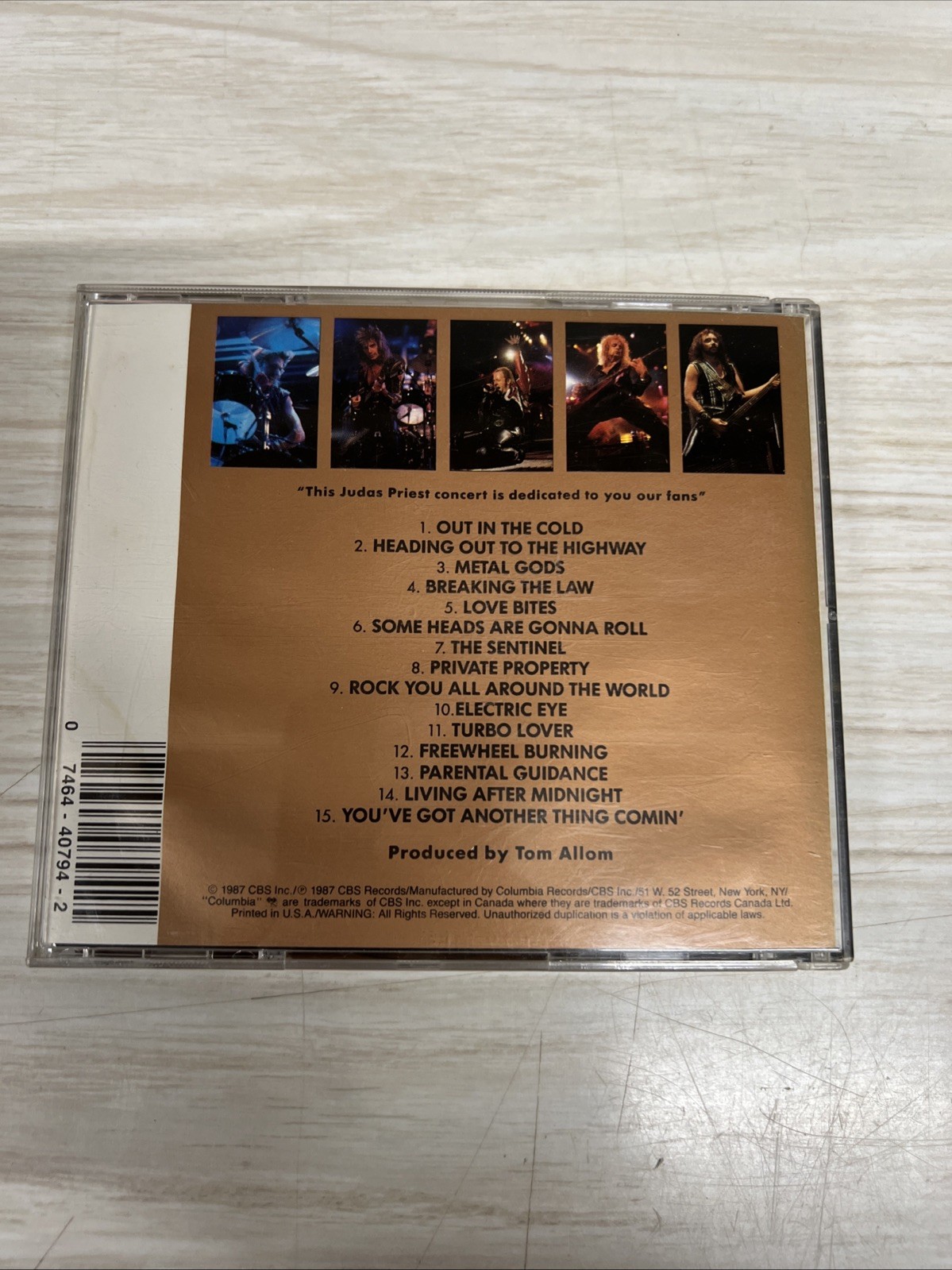 Judas Priest Priest...Live! CD Early Press Made In Japan 1987 CKG-40794