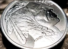 1 oz .999 Fine Silver Round 1 oz - Indian Head/Bison Round by ELEMETAL ~ BUY NOW