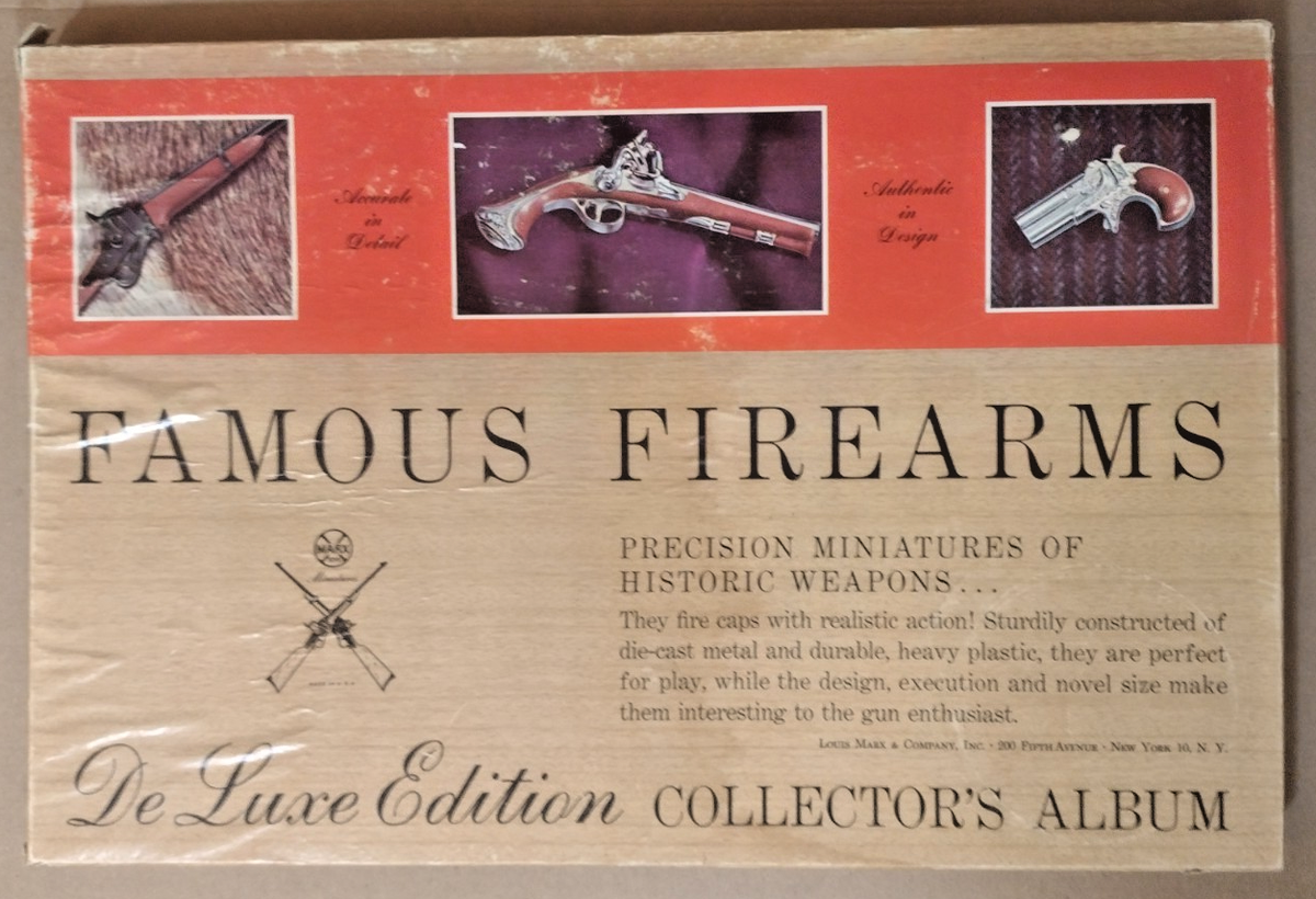 Vtg 60s MARX FAMOUS FIREARMS PRECISION MINIATURES of HISTORIC
