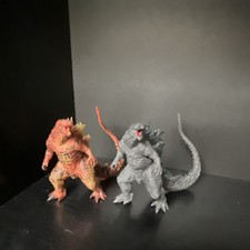 Legendary Godzilla Monster Figures Set Gray Red Collectible Toy