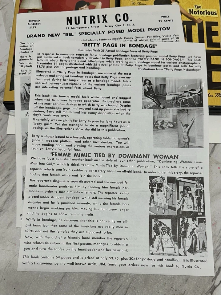 Enorme colección Bettie Page vintage y moderna 1956 ¡artículos de calidad de gran precio! Foto 3 de 4