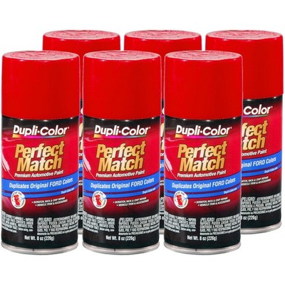Duplicolor BFM0306 (6-Pack), Aerosol Paint Ford 21, EP, SQ, E4, EA, Cardinal Red