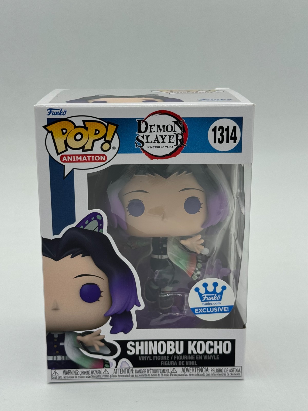 Funko Pop! Demon Slayer 1314 Shinobu Kocho Funko Shop Exclusive w/Soft Protector