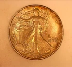 1942-S Walking Liberty Silver Half Dollar RAW/Ungraded : AU Range: NO RESERVE