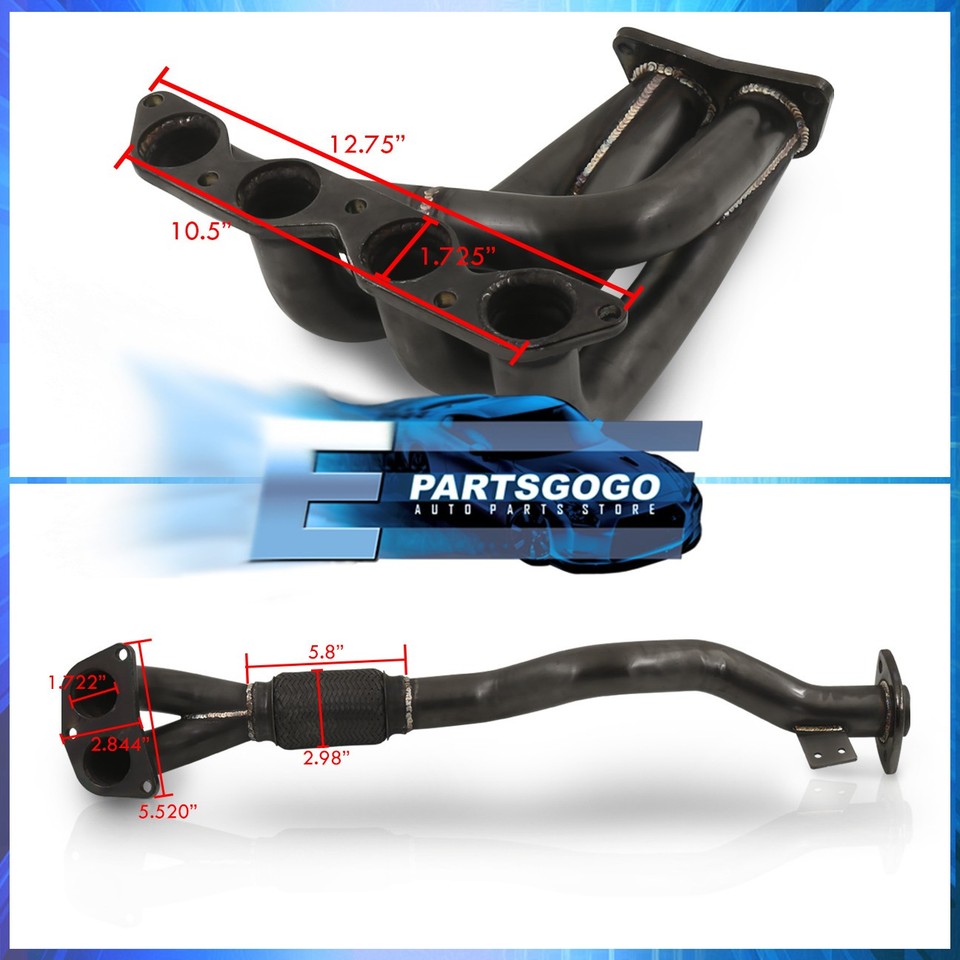 For 93-97 Toyota Corolla 1.8L 7AFE Stainless Steel Exhaust Header ...