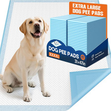 Extra Large Dog Pee Pads 31x47 Inch - Heavy Duty 6-Layer Leak-Proof, Super Absor