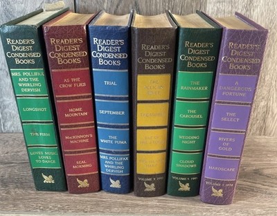 Reader s Digest Condensed Books Lot of 6 1990 s - 1 With Hidden Compartment