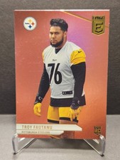 2024 Donruss Elite Troy Fautanu RC Pink Parallel #191 Pittsburgh Steelers NFL