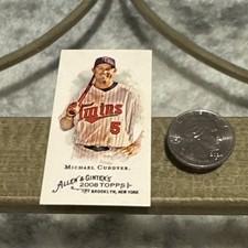 RARE 2008 Allen & Ginter’s MICHAEL CUDDYER * TWINS * MINI TOBACCO #11