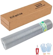 Hardware Cloth 1/2Inch 48Inch X 100Ft AWG 19Gauge,Welded Wire Mesh,Hot Dipped Ga