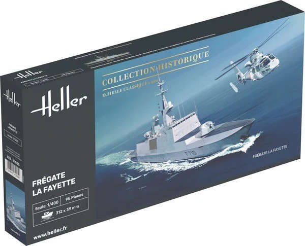 Frégate La Fayette Heller 1/400 kit de construction naval pour adulte et adolescent minutieux