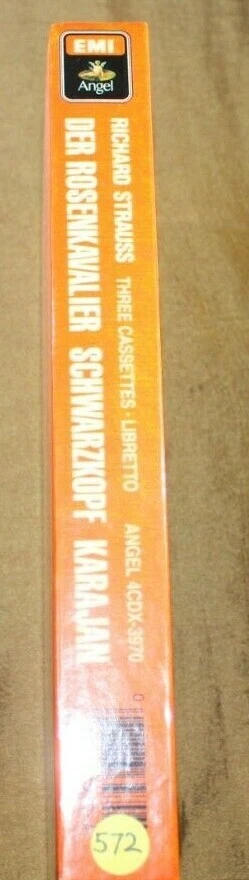 Richard Strauss Der Rosenkavalier Elizabeth Schwarzkopf 3 cassettes libretto - Image 2 of 4
