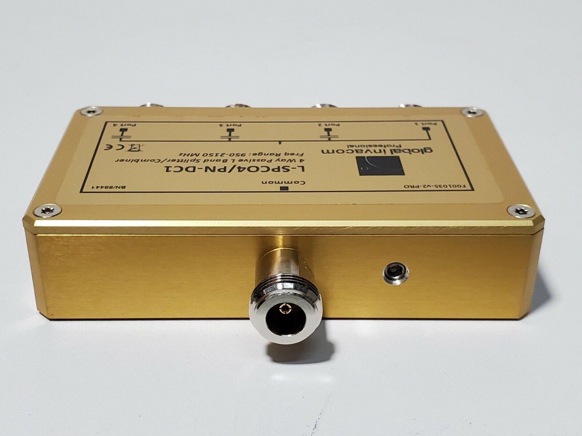 Global L-Band 4 Way Passive Combiner / Splitter L-SPCO4/PN