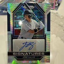 2023 Panini Prizm - Signatures Silver Prizm #SIG-JS Jose Salas (AU, RC)