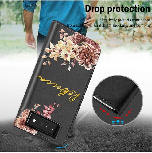 Elegant Personalised Leather Case Cover For Google Pixel 8 Pro 7A 6A PU Leather - Picture 22 of 84