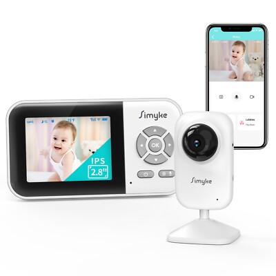Simyke Private Baby Monitor with Camera,Wifi on/off Compatibility Modes