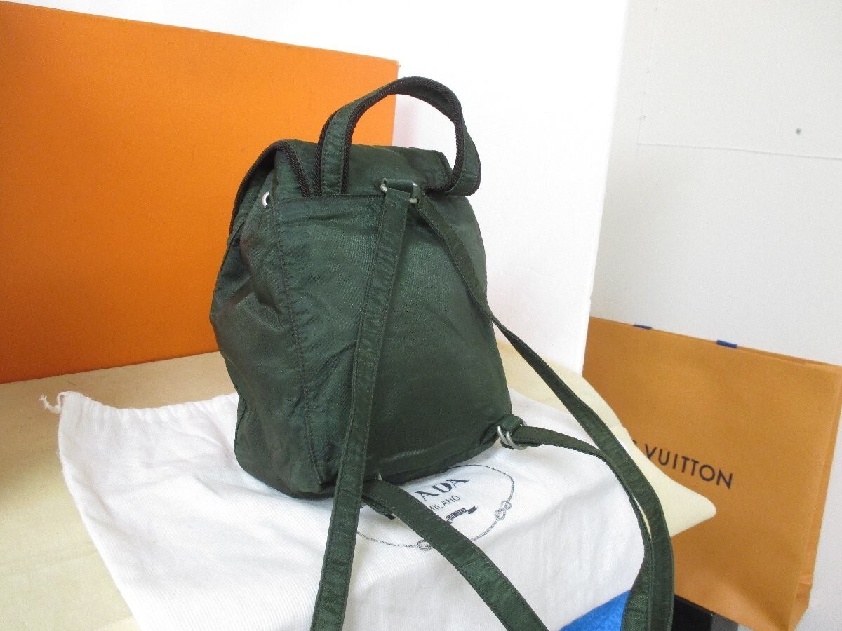 バッグ PRADA TESSUTO NYLON LOGO MINI BACKPACK Prada Tessuto Nylon Mini Backpack Green