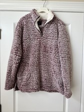 womens fleece pullover large 1/4