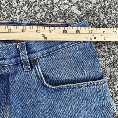 VTG Orvis Swamper Jeans Mens 36x30 (34x30) Blue Denim 85XR Grunge Work Outdoor - Picture 9 of 18