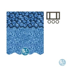 Smartline Rectangle Boulder Beaded 5½' Deep End Liner for use w/ Kayak Pools®