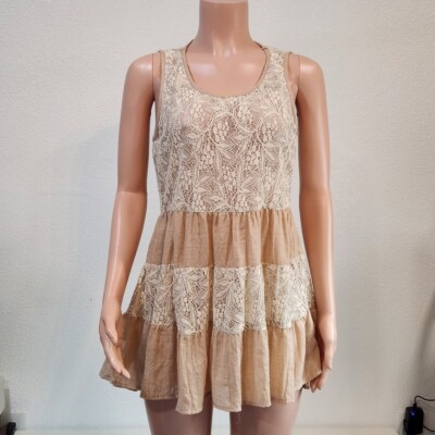 endless rose women's plunging neck lace trim dress Endless Rose