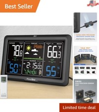 Ultra HD Wireless Weather Station with Adjustable Brightness  3 Channel Support
