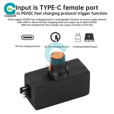 High Power PWM Speed Controller 4Pin Fan Governor Type-C PD QC Fast Charging