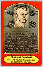 Cooperstown NY~Albert Spalding~Pitcher~Natl Baseball Hall Of Fame/Museum~Vtg PC