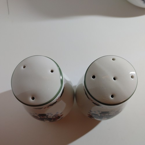 GEI Snowman Sugar And Coffee Creamer Set With Salt And Pepper Shaker 4 PC set D5 - Picture 7 of 7