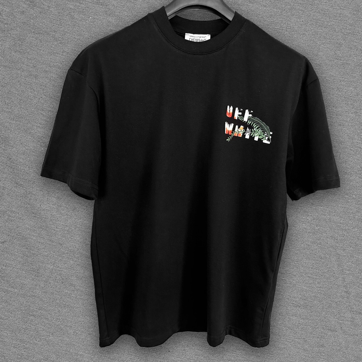 Off-White White T-shirt with Jungle Monster Print on Heart&Back