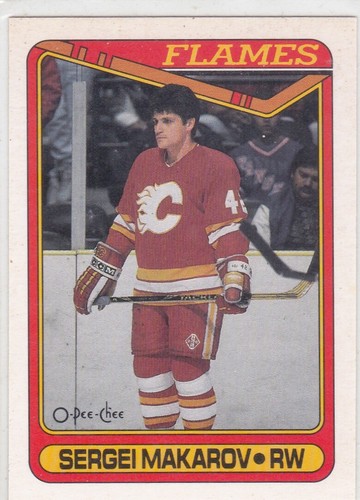 1990/91 OPC ..SERGEI MAKAROV..ROOKIE..CARD # 60..FLAMES..FREE COMBINED SHIPPING