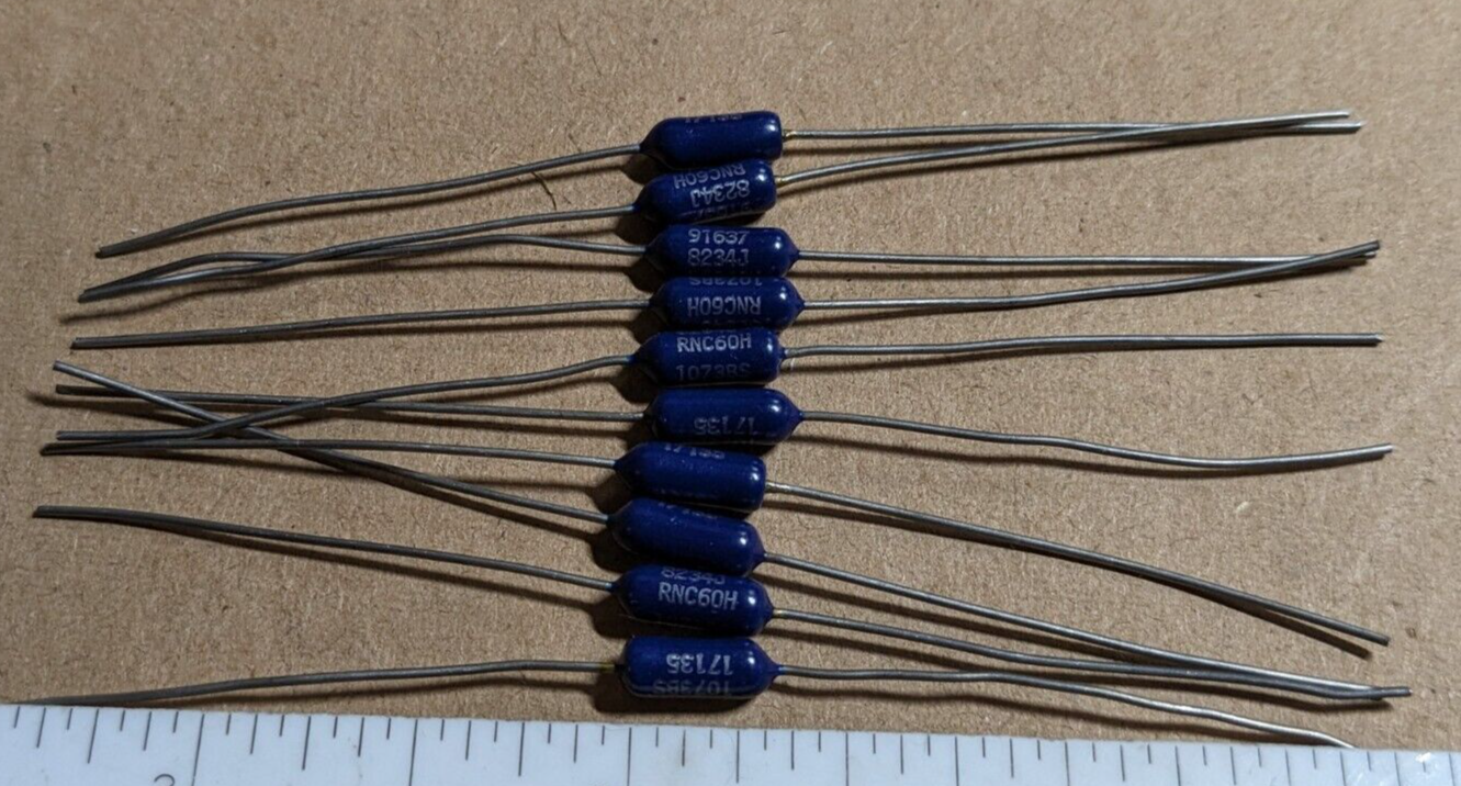 Lot of 10 Vishay Dale RNC60H1073BS Metal Film Resistor 107K Ohms .1% ...