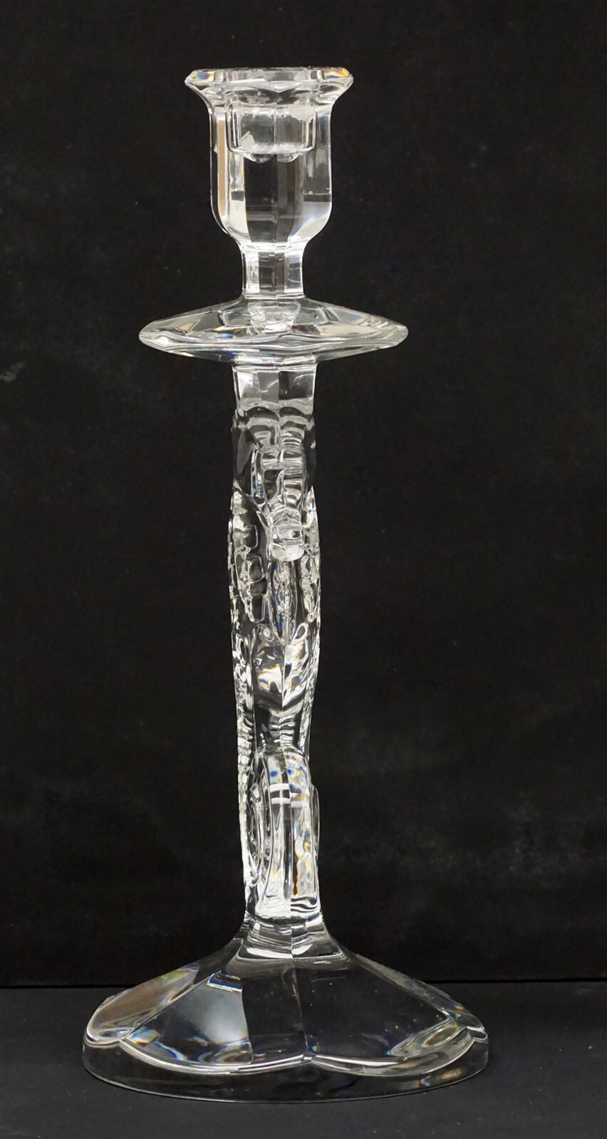 WATERFORD Crystal Pair of Seahorse Candlesticks 11 1/2" Tall eBay