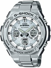 Casio Watch G Shock G-Steel Solar Radio Gst-W110D-7Ajf Silver