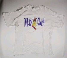 VTG 90s Ronald McDonald T-Shirt Mens XL McDonalds Promo FAST Food Collectable