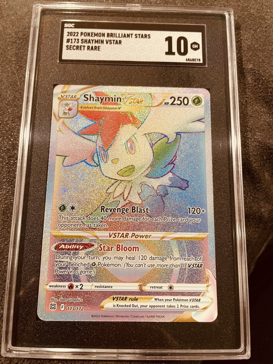 ☆Emmy☆ Shaymin VStar 173/172 Brilliant Stars Full Art Secret
