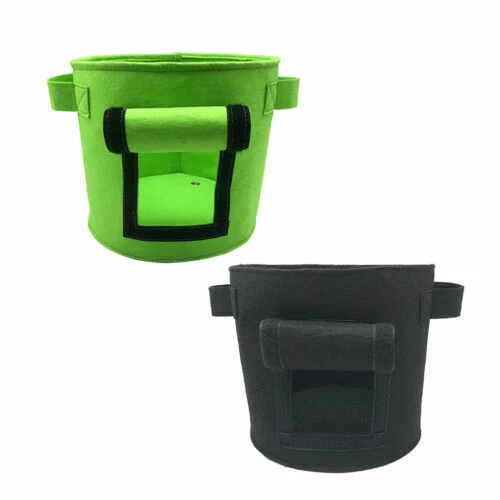 Grüne Pflanzkörbe, Eimer