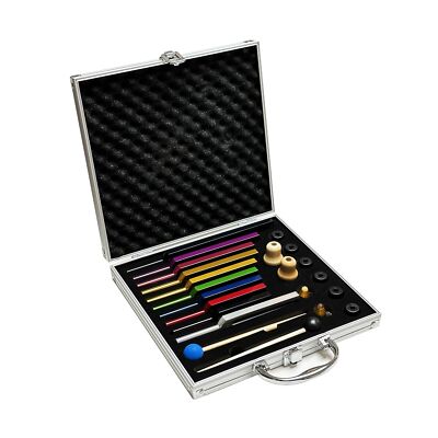 TENFLY Solfeggio Tuning Fork Set - 10 Tuning Forks Perfect for DNA