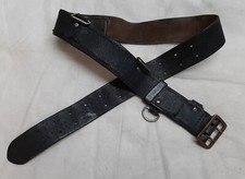 Vintage Military Belt Double Prong Buckle With Sam Browne Fittings Size 27-38"