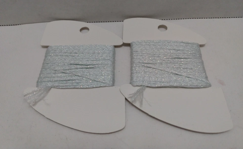 Lote de 2 - Trenza de seda coja #LB17 Lite Surf azul 13 ct hilo de punta de aguja Foto 3 de 4