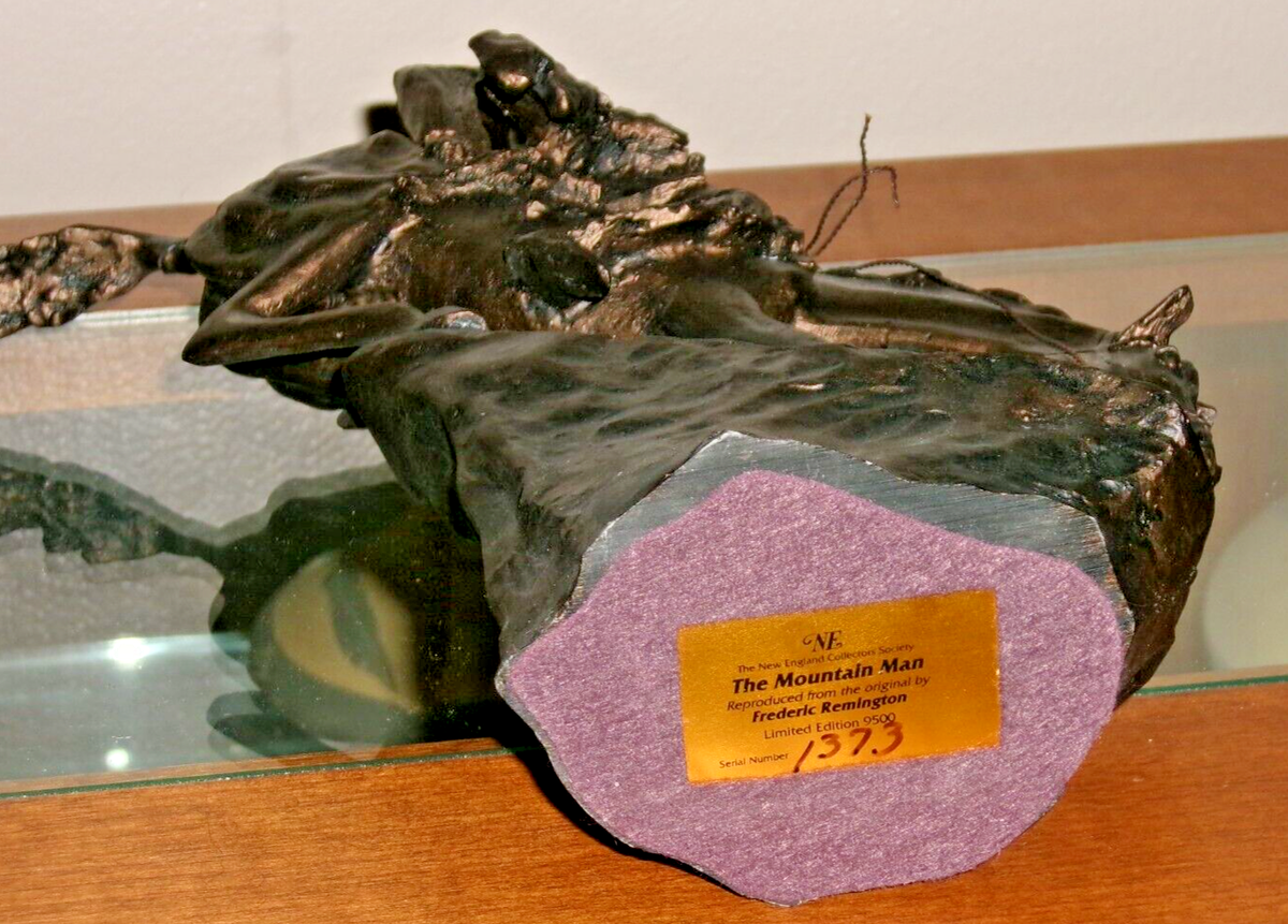 Frederic Remington THE MOUNTAIN MAN Statue 1373/9500 New England