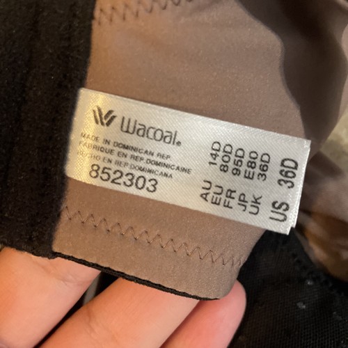 WACOAL 855303 Back Appeal Smoothing Bra Size 36D New With Tags - Picture 4 of 5