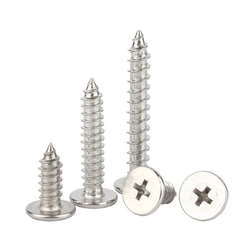 304 Stainless Steel Phillips Utrathin Flat Head Self Tapping Screws M2 To M6 - Picture 3 of 12