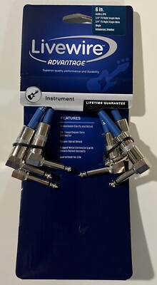 Livewire Advantage Instrument Patch Cable 3-pack Angled/Angled 6 in ...