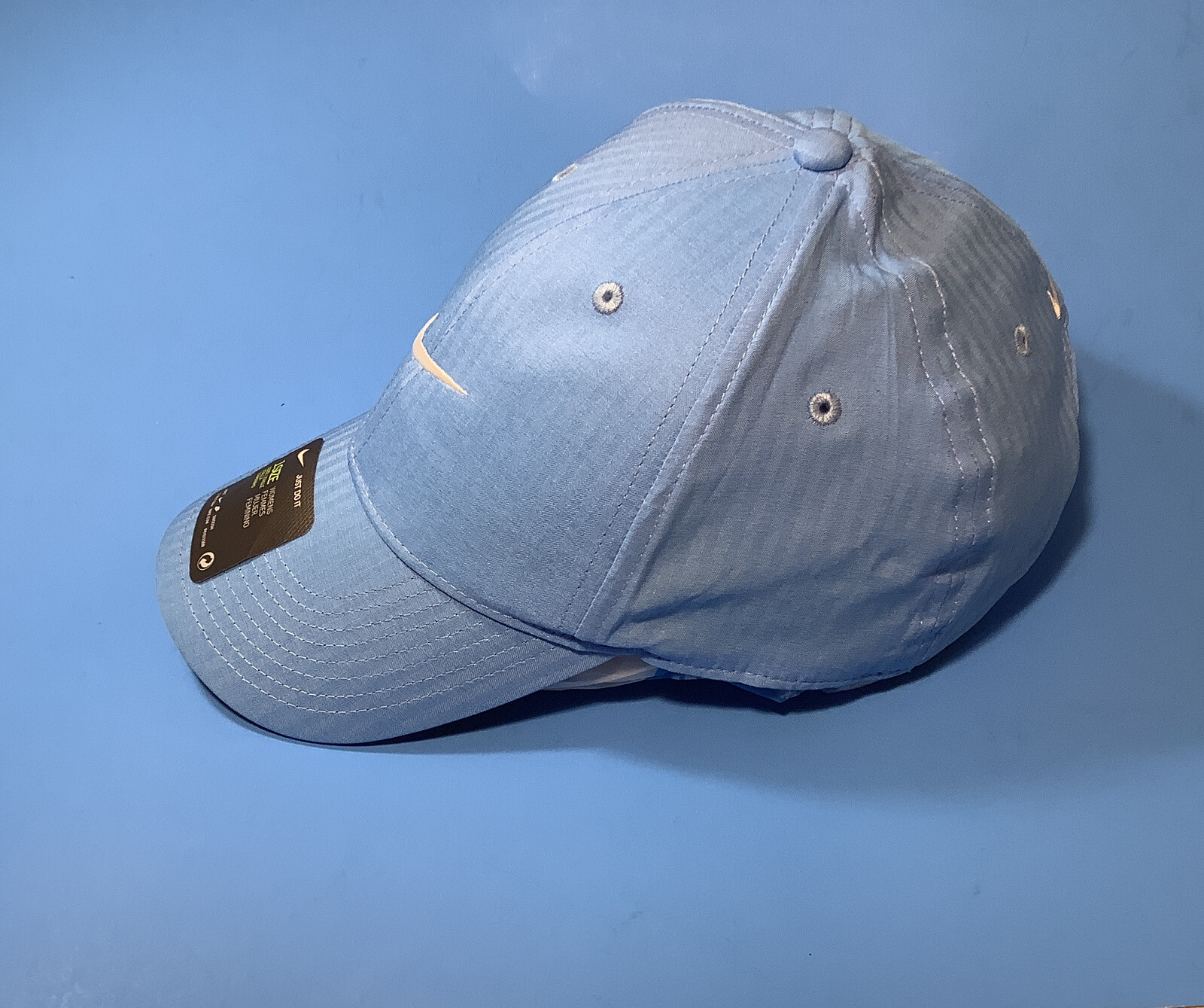 NIKE MISC Adult Unisex Golf Snapback Hat Lightweight ONE SIZE Light Blue NEW thumbnail 7