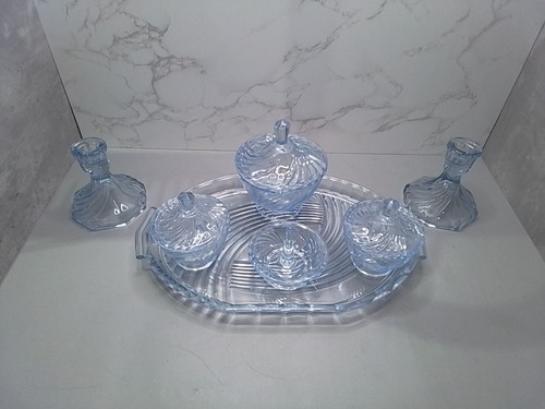 Walther And Sohne Blue Cross Dressing Table Set ( Atlantik  ) - Foto 2 di 12