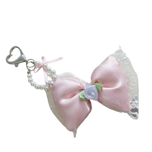Elegancka tkanina Bowknot wisząca przenośna dla modnych kobiet i studentów ornament - Zdjęcie 9 z 10