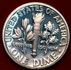 Uncirculated Proof Cameo 1993-S San Francisco Mint Silver Roosevelt Dime — photo 2