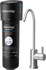 Waterdrop 10UB Under Sink Filter System with Dedicated Brushed Nickel Faucet